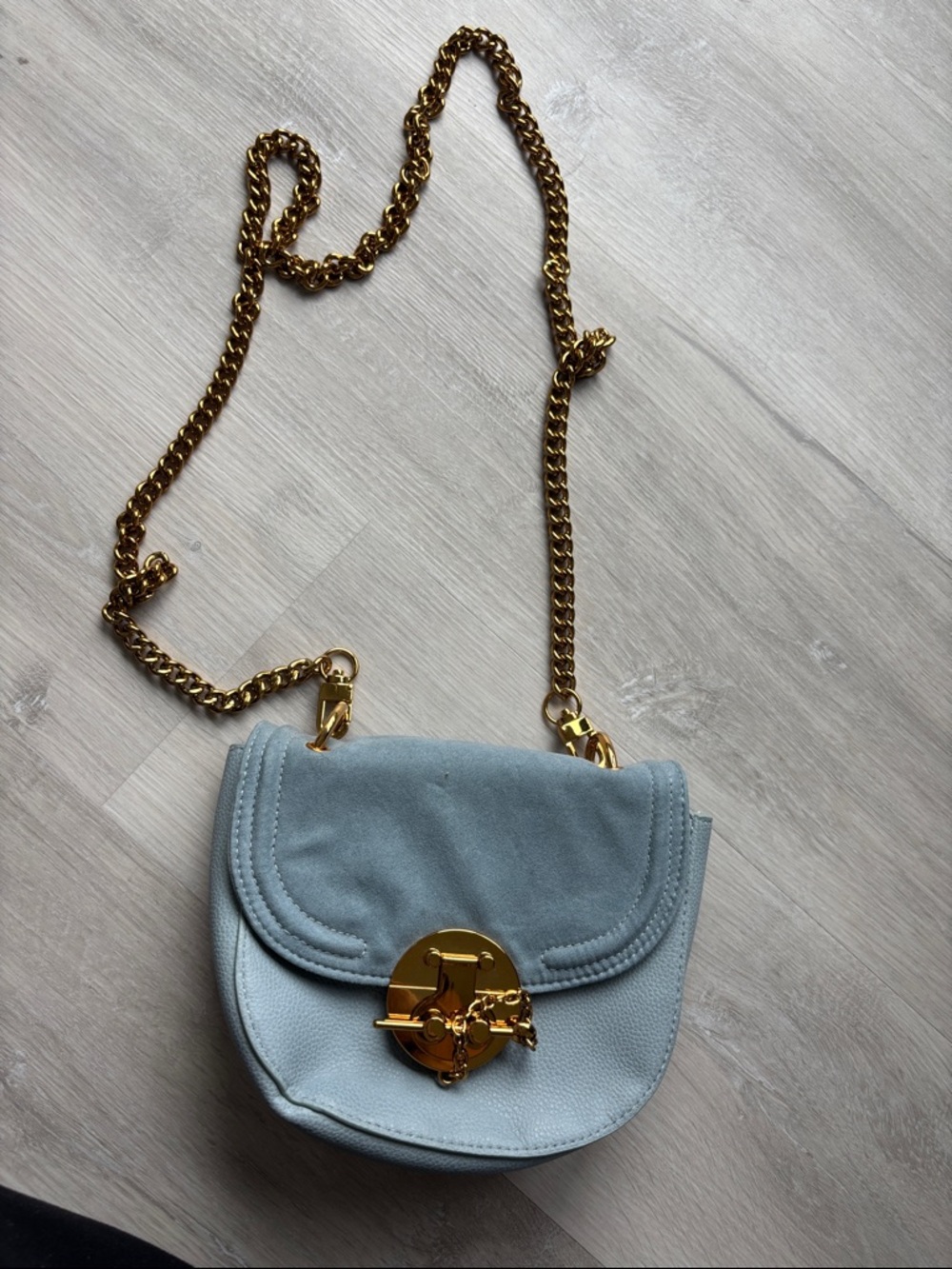 Love and Lore blue shoulder purse